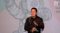 Kepala Badan Ekonomi Kreatif (Bekraf) Triawan Munaf memberi sambutan menjelang Festival South by Southwest (SXSW) dan Game Connection America (GCA) 2019 yang akan digelar di Amerika Serikat, di Jakarta, Selasa (26/2). (Liputan6.com/Fery Pradolo)