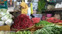Pedagang sayuran di Pasar Grogol. Dok: Tommy Kurnia/Liputan6.com