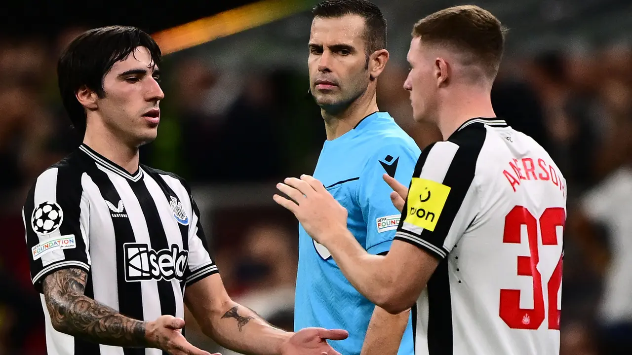 Foto: Pulang ke San Siro, Aksi Sandro Tonali Bawa Newcastle United Petik Hasil Imbang Kontra Sang Mantan di Liga Champions