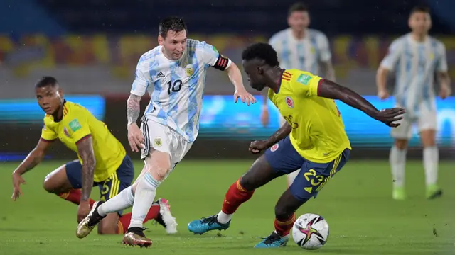 Foto Kualifikasi Piala Dunia: Kurang Memuaskan, Argentina Ditahan Imbang oleh Kolombia pada Kualifikasi Piala Dunia 2022