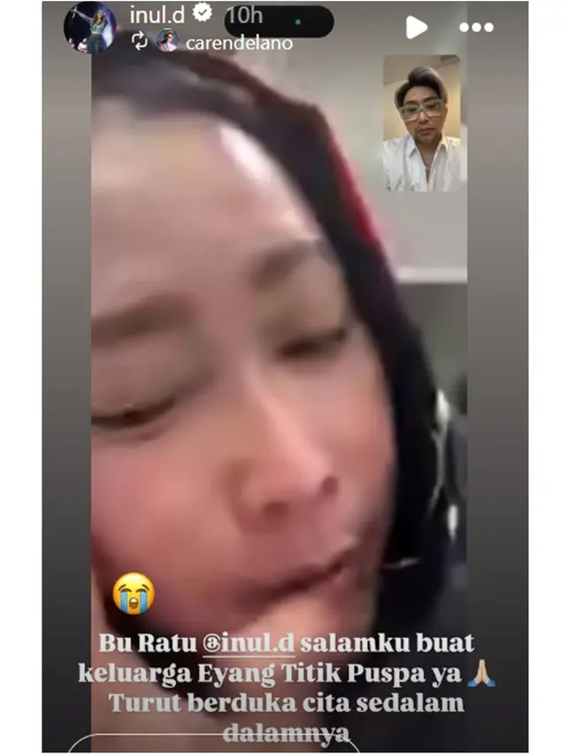 6 Potret Inul Daratista Melayat ke Rumah Duka Titiek Puspa, Unggah Kenangan Manis