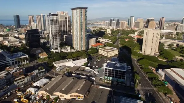 Suasana Kota Honolulu, Hawaii saat notifikasi ancaman misil yang ternyata alarm palsu terjadi pada Sabtu pagi (13/1/2018) (AFP)