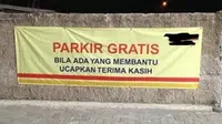 Tulisan Soal Tarif Parkir di Minimarket. (Sumber: me.me)