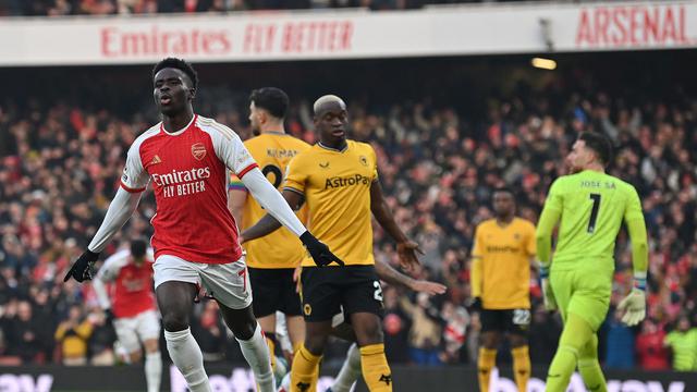 Bukayo Saka, Arsenal vs Wolves