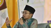 Wakil Ketua Pengurus Wilayah Nahdhatul Ulama (PWNU) Jawa Timur KH Abdussalam Sohib (Liputan6.com/Dian Kurniawan)