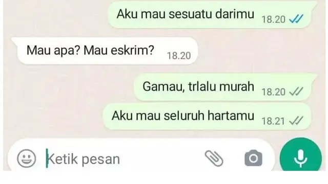 6 Chat Kasih Kado ke Pacar Ini Berakhir Nyesek, Malah Ngelunjak