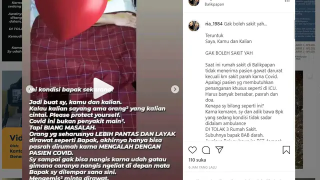 Perjuangan Ria Menolong Sang Ayah