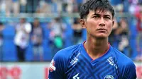 Bek Arema FC, Ahmad Alfarizi. (Bola.com/Iwan Setiawan)