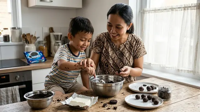 Resep Oreo Truffle 3 Bahan yang Bisa Dibuat Bersama Anak