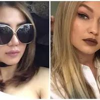 Bella Shofie dan Gigi Hadid (Instagram @bellashofie5292)