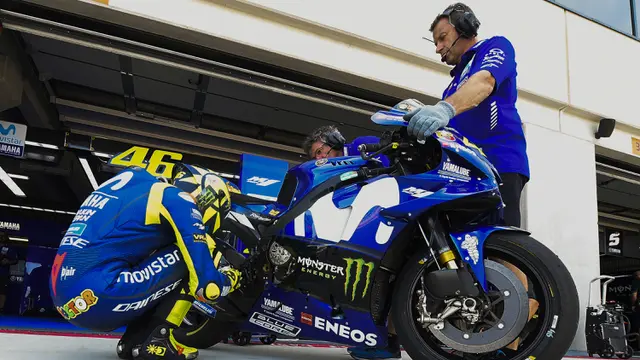 FOTO: Valentino Rossi Posisi ke-9 saat Sesi Latihan MotoGP Aragon