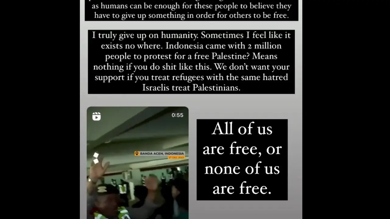 Jurnalis Palestina Soroti Aksi Mahasiswa Aceh Usir Pengungsi Rohingya: Jangan Seperti Israel!