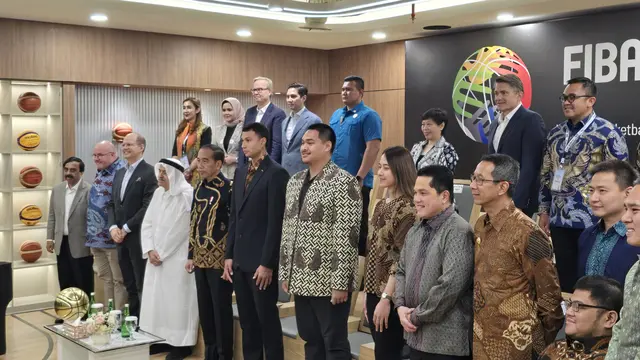 Presiden Jokowi meresmikan kantor FIBA di Indonesia