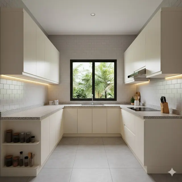 7 Model Dapur Minimalis Bentuk U, Fungsional dan Nyaman untuk Aktivitas Masak Haria