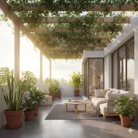 Model Teras Rumah Modern (created by AI)