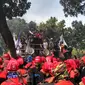 Demo buruh di Balai Kota DKI Jakarta (Liputan6.com/ Ika Defianti)