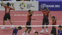 Timnas sepak takraw putra Indonesia lolos ke final Asian Games nomor cuadrant (ANTARA FOTO/INASGOC/Nova Wahyudi/nz/18)