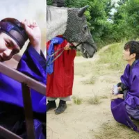 Lee Min Ho saat syuting The Legend of the Blue Sea episode 10. (via Soompi)