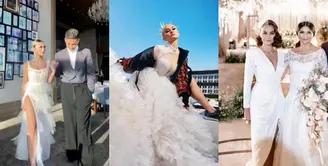 Baru-baru ini, Agnez Mo tampil serasi bersama sang kekasih mengenakan busana ala pengantin. [@agnezmo]