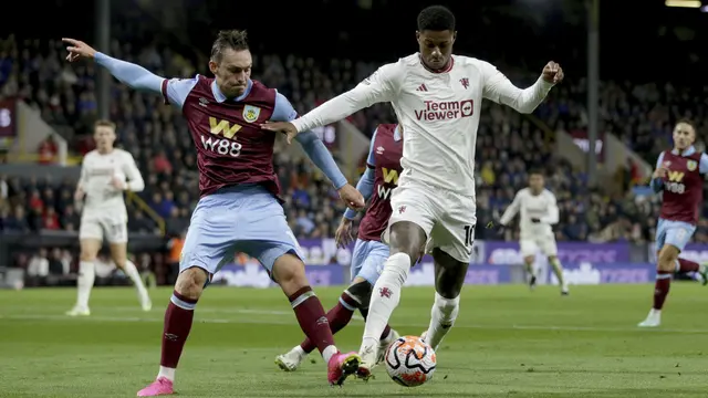 Hasil Liga Inggris Burnley vs Man United