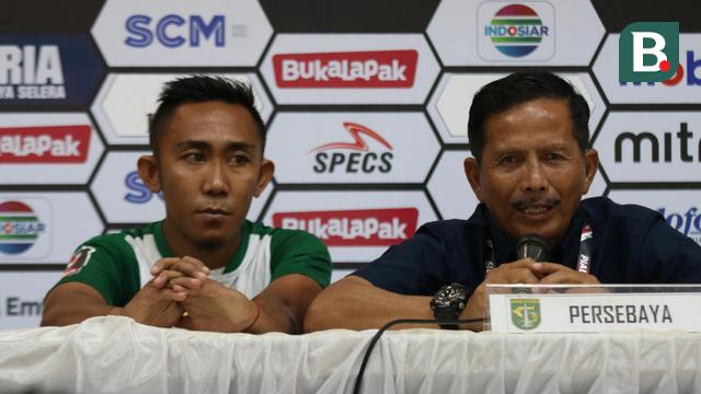 Rendi Irwan dan Djadjang Nurdjaman Persebaya