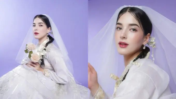 Berwajah Arab, Tasya Farasya Tampil Dreamy dengan Korean Makeup Look ala Putri Kerajaan Dinasti Joseon