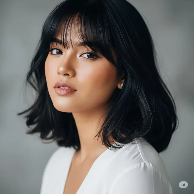 Potongan Rambut yang Bikin Wajah Terlihat Tirus. Foto: Gemini