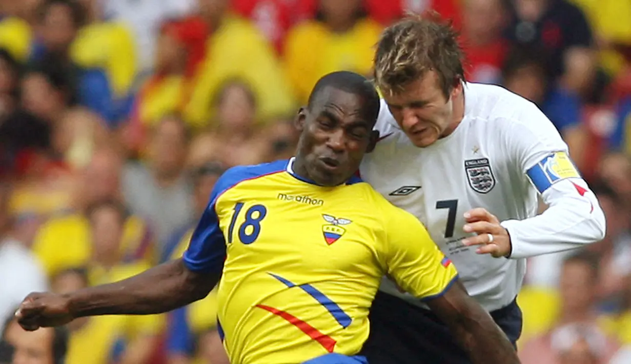 Inggris yang diunggulkan mendapatkan perlawanan sengit dari Ekuador. (AFP/Adrian Dennis)