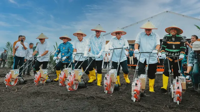 Peluncuran Program Tampan untuk mewujudkan ketahanan pangan Asta Cita Presiden Prabowo Subianto.