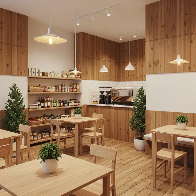 Model Warung Semi Kafe Minimalis