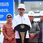 Presiden Jokowi meresmikan Jalan Tol Balikpapan-Samarinda terintegrasi akses ibu kota negara di Kalimantan Timur. (Foto: Liputan6.com/Abelda Gunawan)