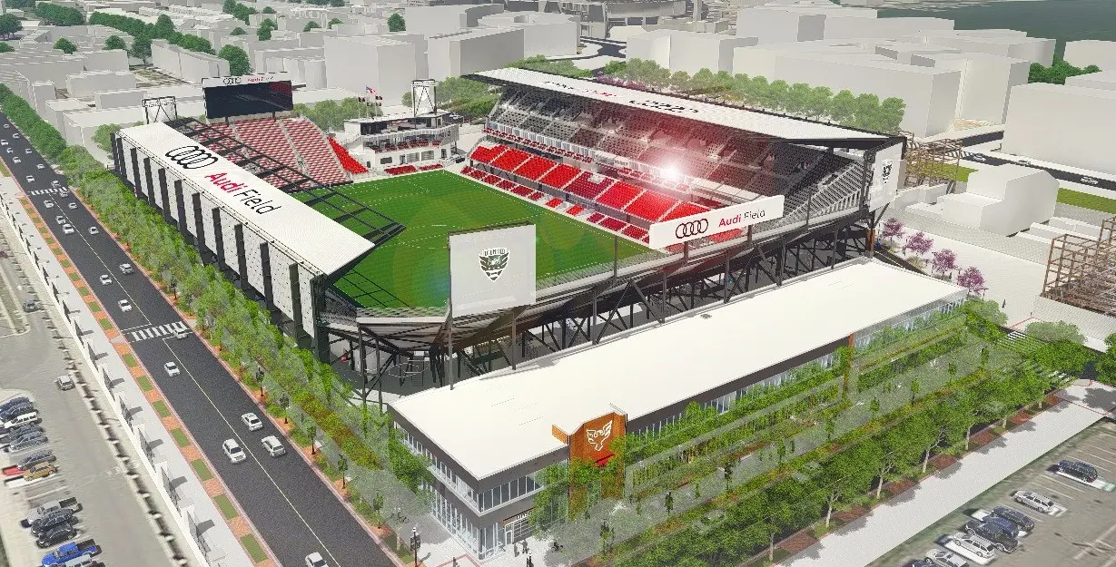 Audi Field yang akan menjadi kandang baru klub Major League Soccer, DC United. 