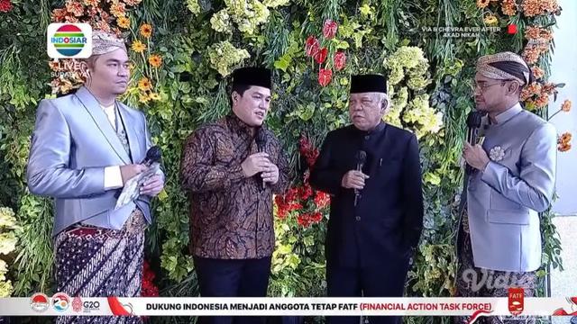 Erick Thohir - Basuki Hadimuljono (Foto: Indosiar)