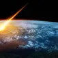 Ilustrasi asteroid mendekati Bumi. (iStock)