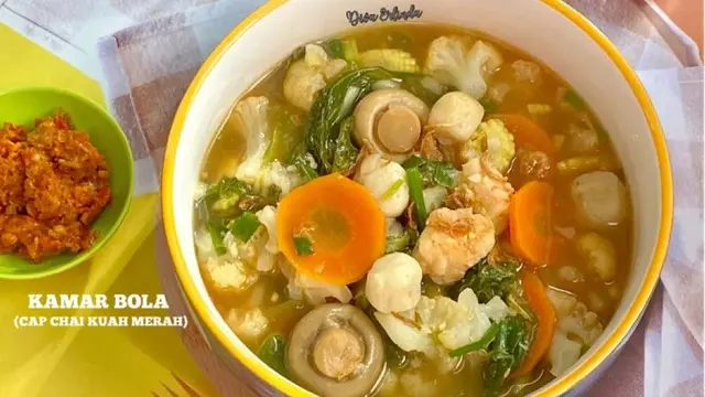 Resep capcay kuah merah. (dok. Cookpad @divaerlinda_02012001)