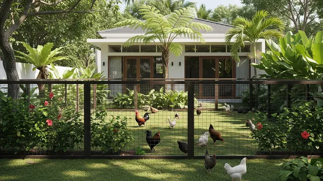6 Desain Pagar Rumah yang Sekaligus Jadi Kandang Ayam, Cocok buat Lahan Terbatas