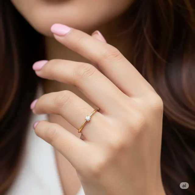Model Cincin Emas Simple Elegan. Foto: Gemini