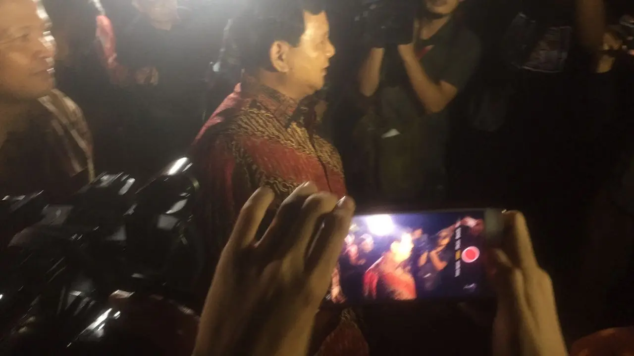Ketum Gerindra Prabowo Subianto tiba di Cikeas bertemu SBY. 