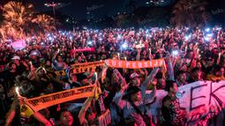 Fahreza diduga mengalami tindak kekerasan saat keributan dengan keamanan ketika laga Persija kontra Persela di SUGBK, Jumat (13/5). Korban sempat koma dua hari dan akhirnya meninggal dunia pada Minggu (15/5). (Bola.com/Vitalis Yogi Trisna)