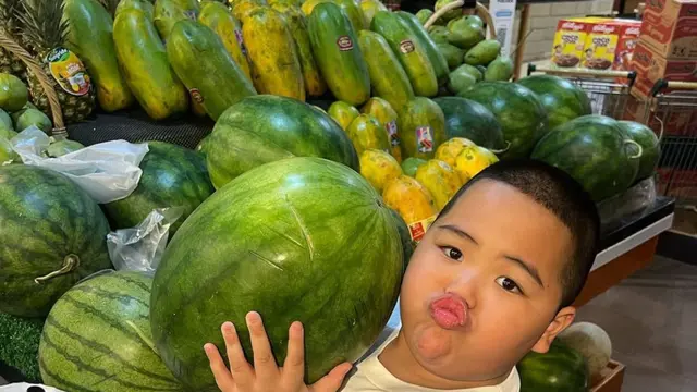 Tatan si bocah viral di WhatsApp. (credit:instagram.com/jrsugianto)