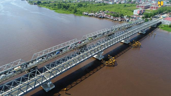 Kementerian PUPR melakukan duplikasi Jembatan Landak dan Jembatan Kapuas di Pontianak. (Dok Kementerian PUPR).