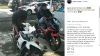 Kocak Nih, Pemotor Ditilang Langsung Pura-Pura Kesurupan (Foto: Instagram)