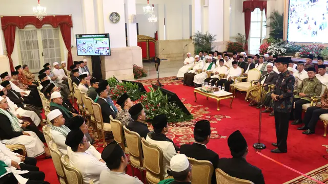 Presiden Jokowi Silaturahmi Bersama Ratusan Kiai dan Habib