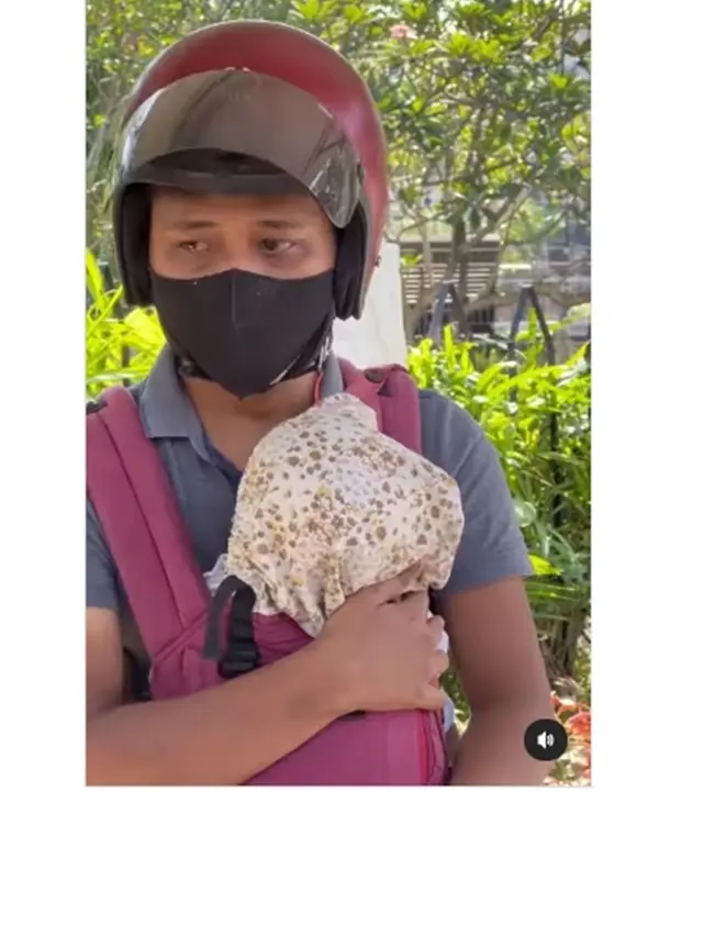 Kisah Haru Pria Bawa Bayi saat Jadi Kurir Makanan Ini Jadi Sorotan