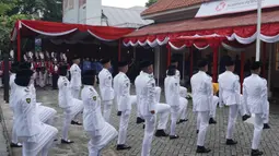 Museum dan Cagar Budaya Kementerian Kebudayaan menggelar upacara untuk memperingati Hari Sumpah Pemuda ke-97. (merdeka.com/magang/Randi Saputra)