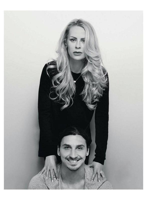 Zlatan Ibrahimovic dan sang istri, Helena Seger. (foto: Instagram @helenasegerfp)