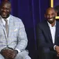 Legenda NBA, Kobe Bryant (kanan) dan Shaquille O'Neal. (Lakers Nation)