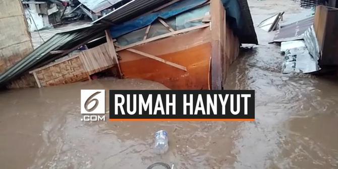 VIDEO: Rekaman Rumah Hanyut Akibat Banjir Monsun di Filipina