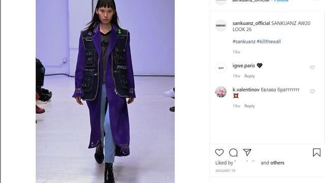 Koleksi Sankuanz yang dikenakan Luhan (Instagram/sankuanz_official )