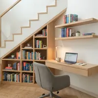 Model Rak Buku di Bawah Tangga. Foto: AI Generated